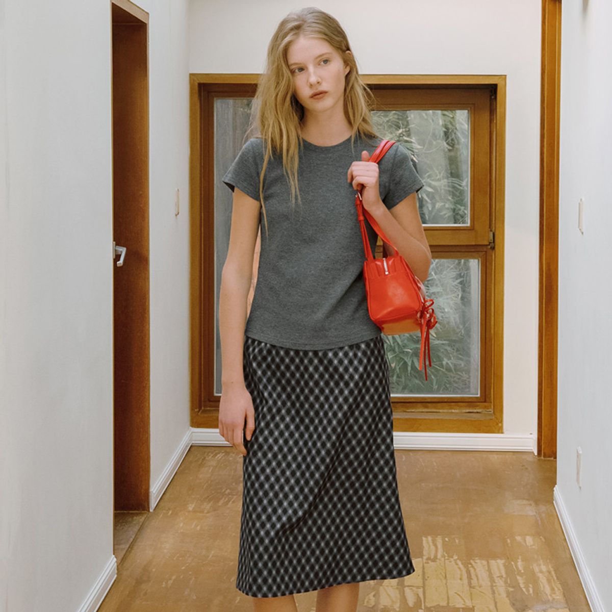 엘씨브이(LCVE) LORETTE SHOULDER BAG_RED