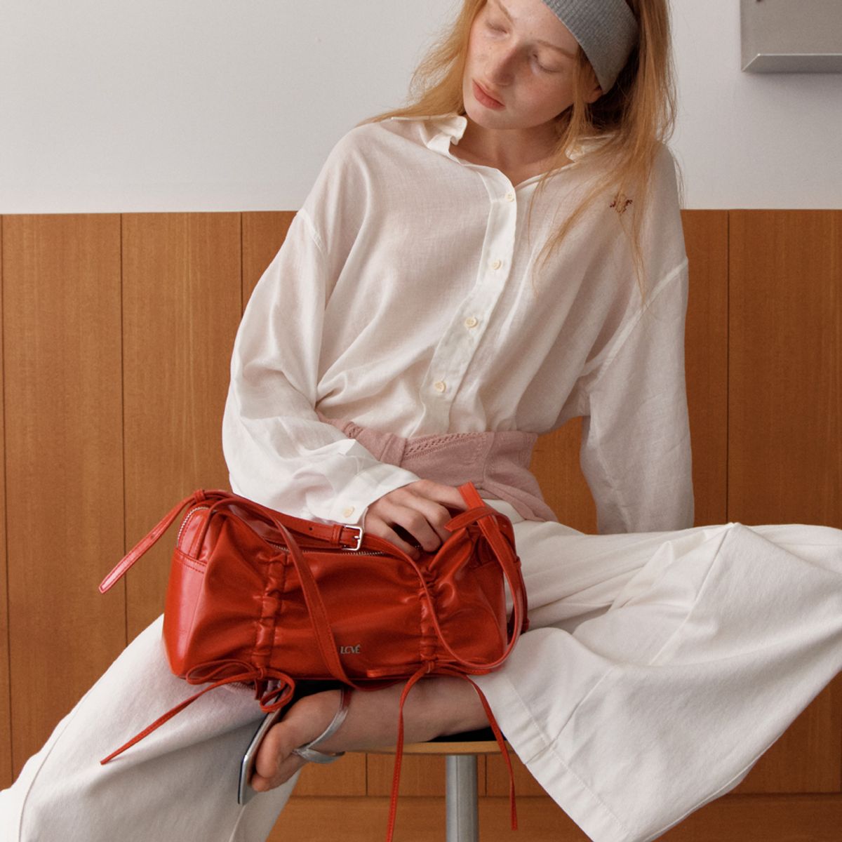 엘씨브이(LCVE) LORETTE SHOULDER BAG_RED