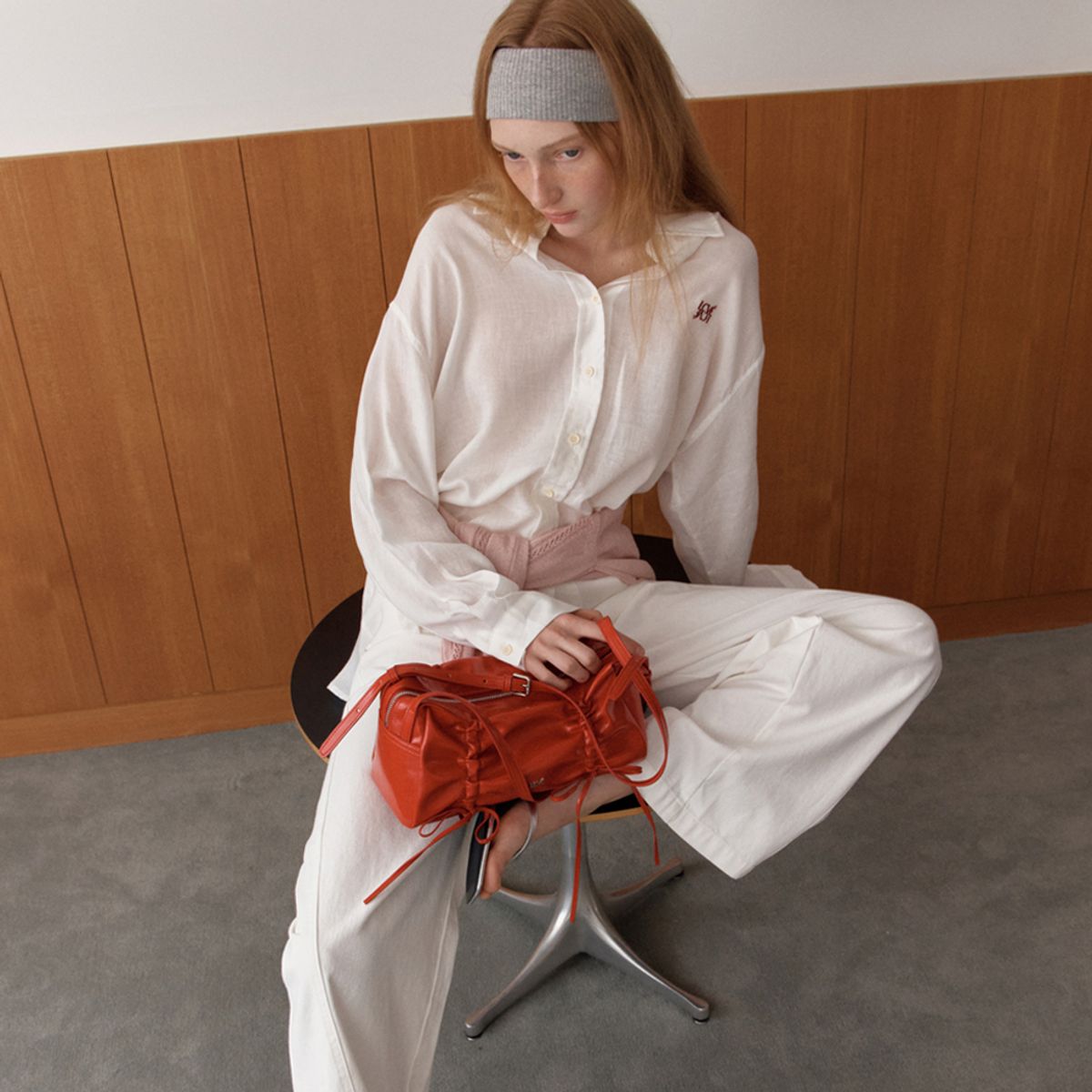 엘씨브이(LCVE) LORETTE SHOULDER BAG_RED