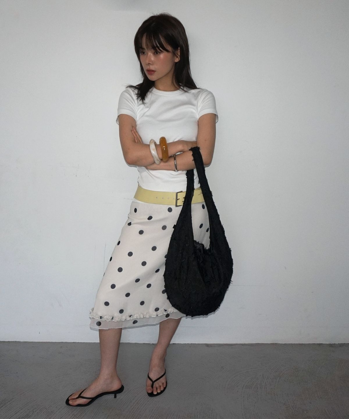 샐볼(SALBOL) FIG JACQUARD BAG [BLACK]