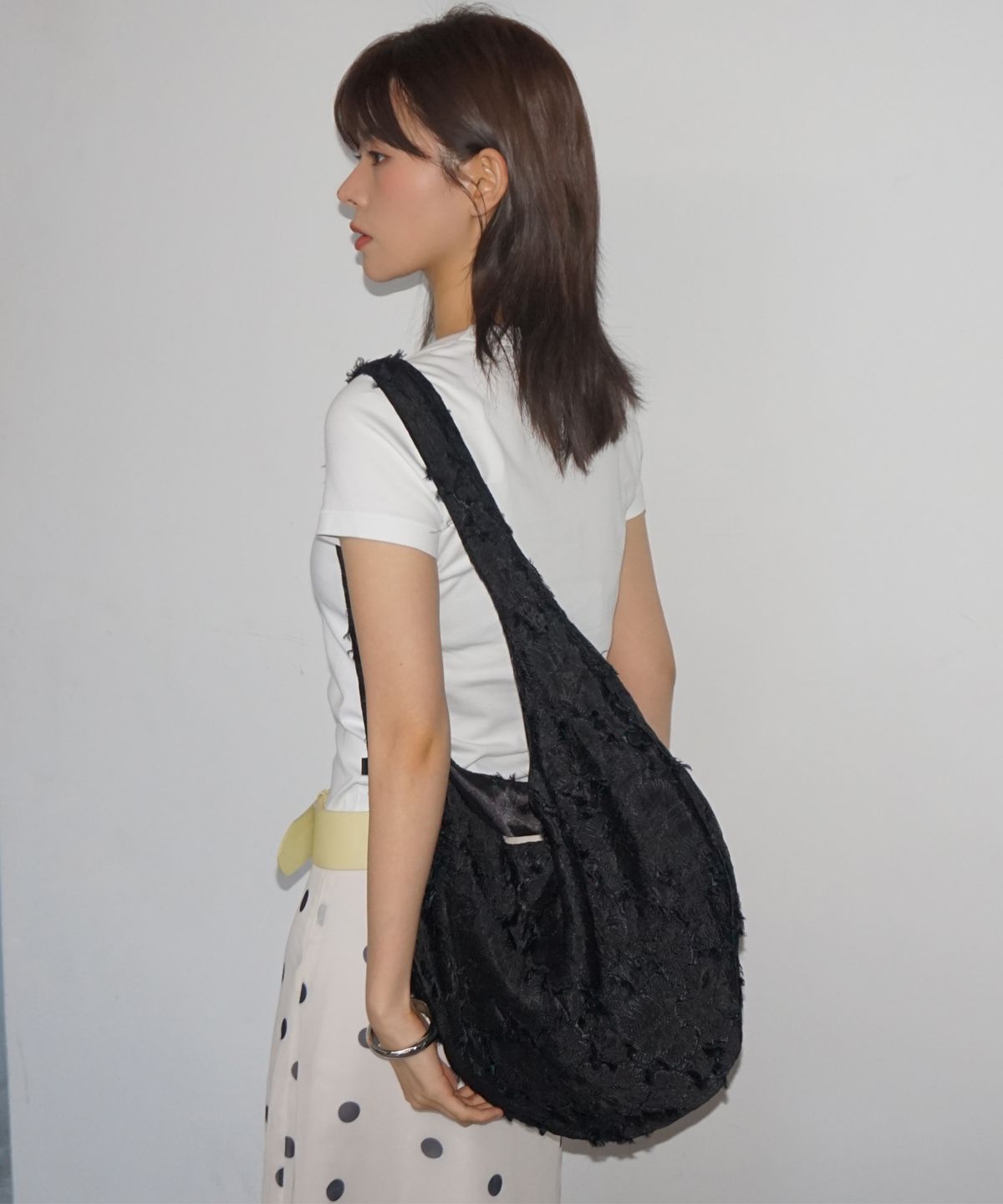 샐볼(SALBOL) FIG JACQUARD BAG [BLACK]