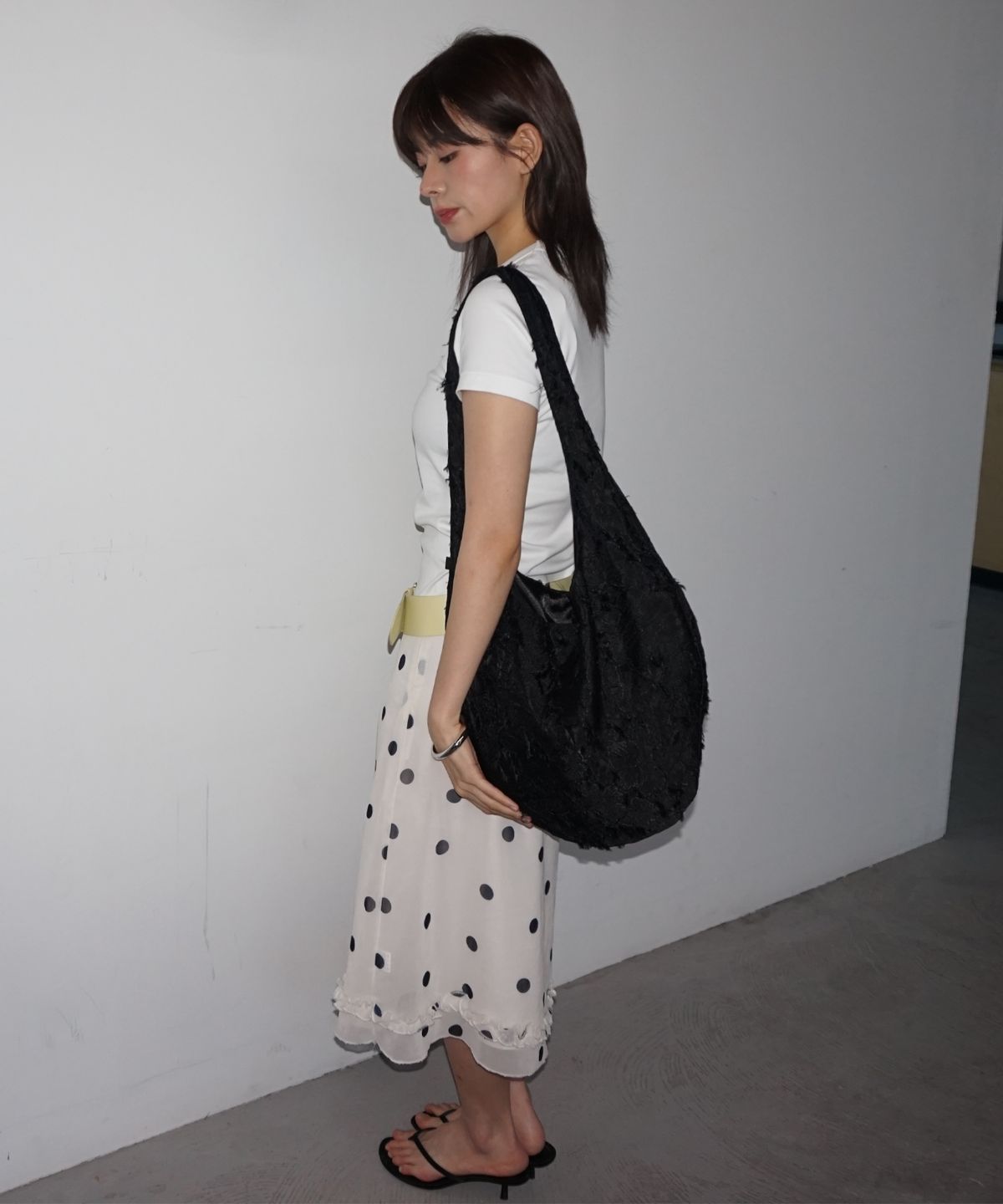 샐볼(SALBOL) FIG JACQUARD BAG [BLACK]
