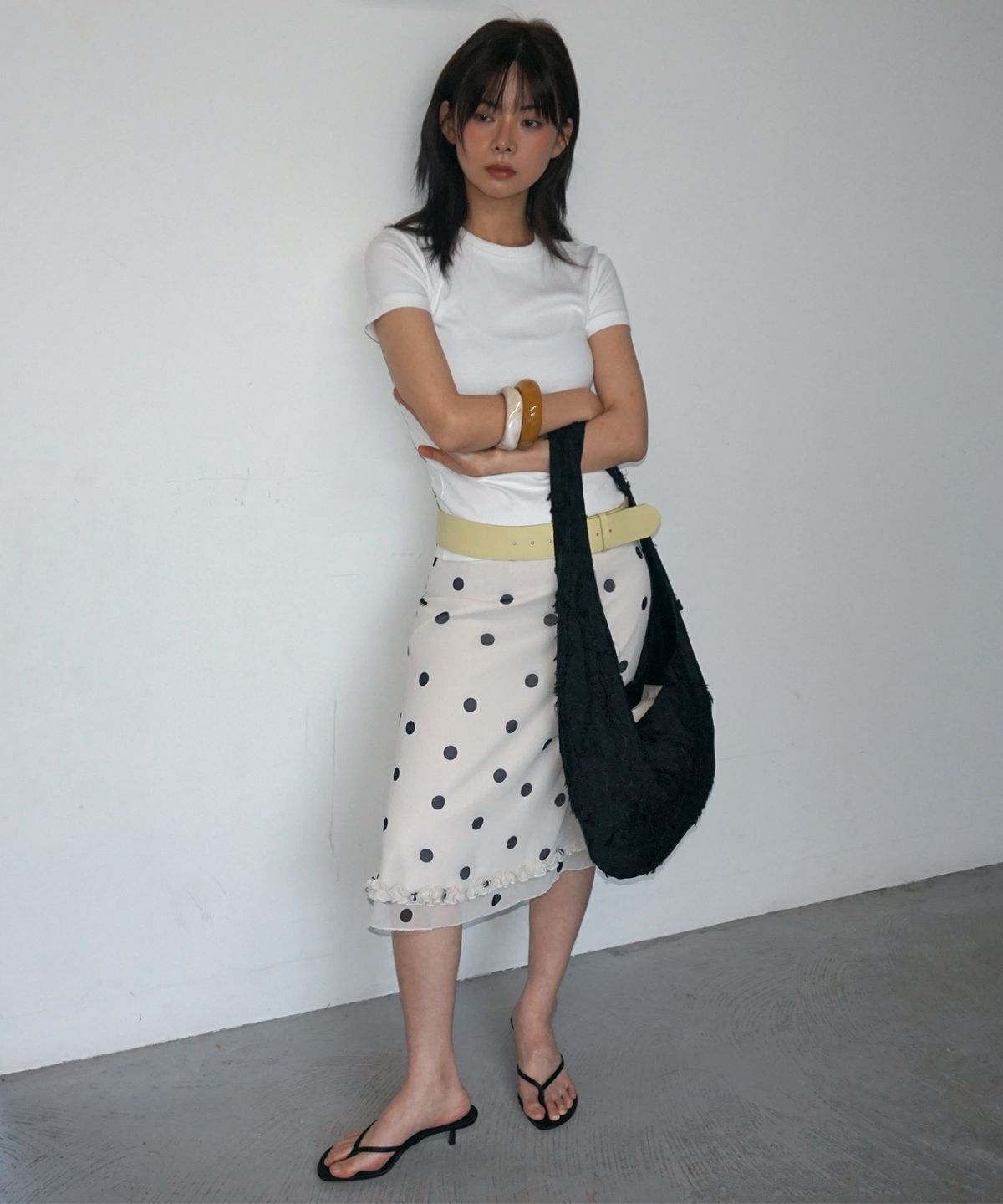 샐볼(SALBOL) FIG JACQUARD BAG [BLACK]