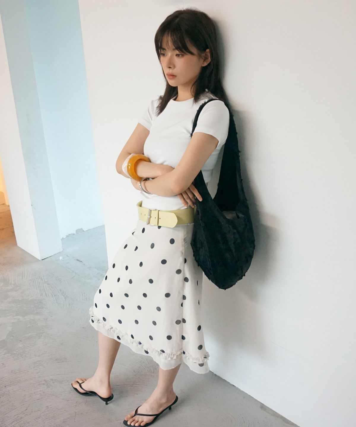 샐볼(SALBOL) FIG JACQUARD BAG [BLACK]