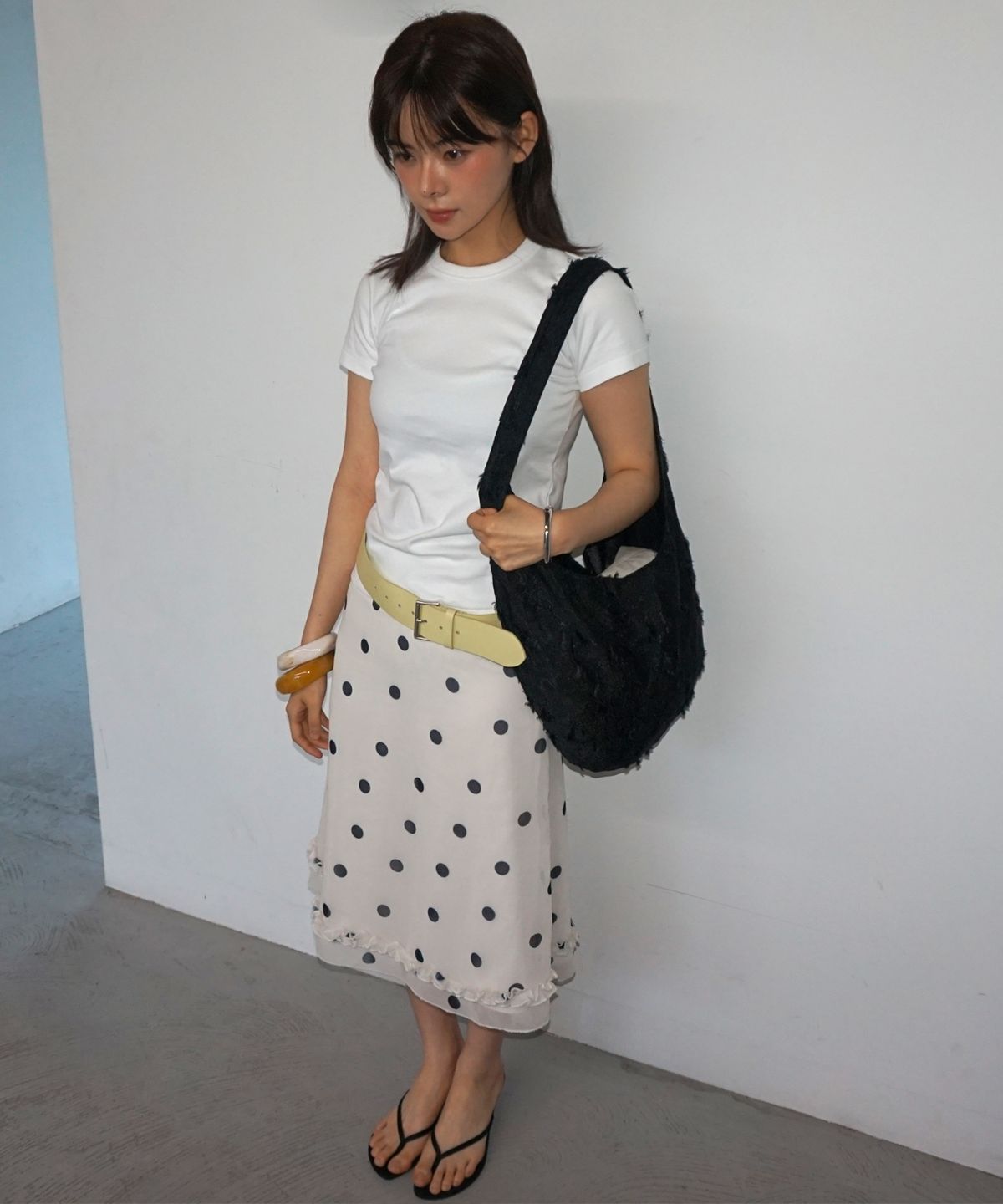 샐볼(SALBOL) FIG JACQUARD BAG [BLACK]