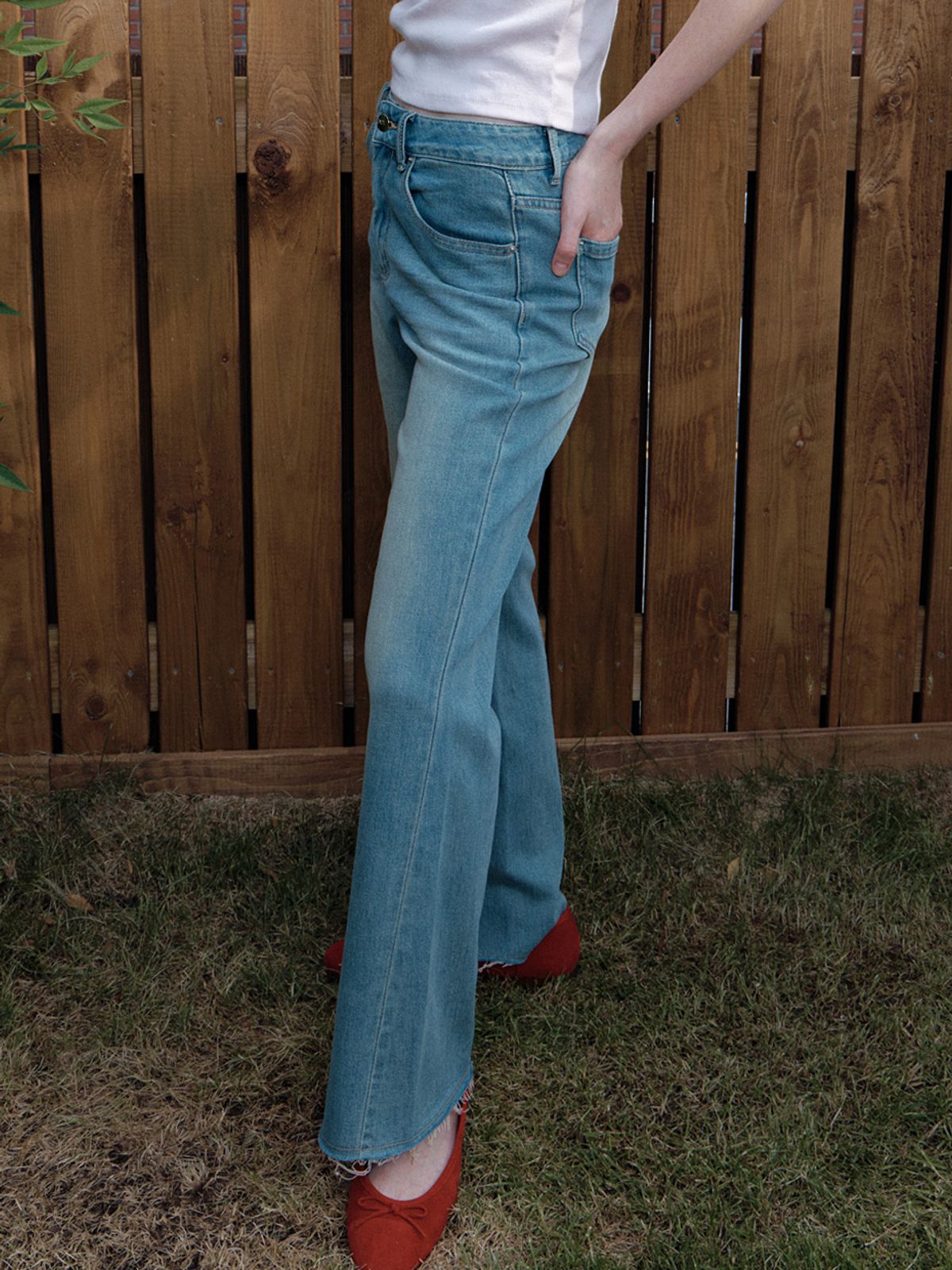 엘씨브이(LCVE) BOOTSCUT DENIM PANTS_LIGHT BLUE