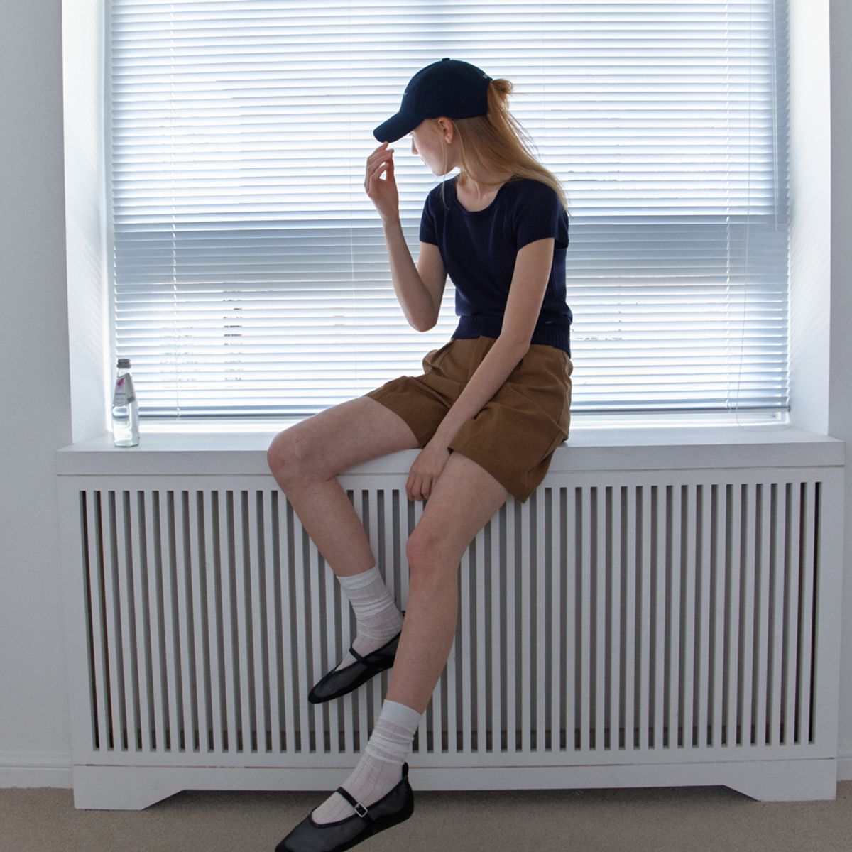 엘씨브이(LCVE) TUCK DETAIL BERMUDA PANTS_CAMEL
