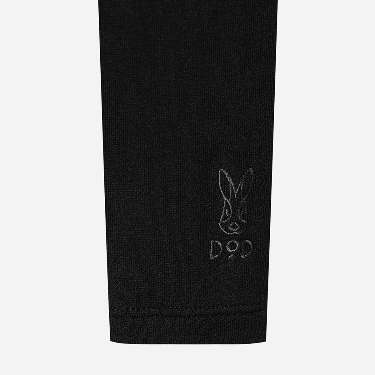 디오디(DOD) 여성) 레이어 배색 모크넥 긴팔티셔츠(BLACK)