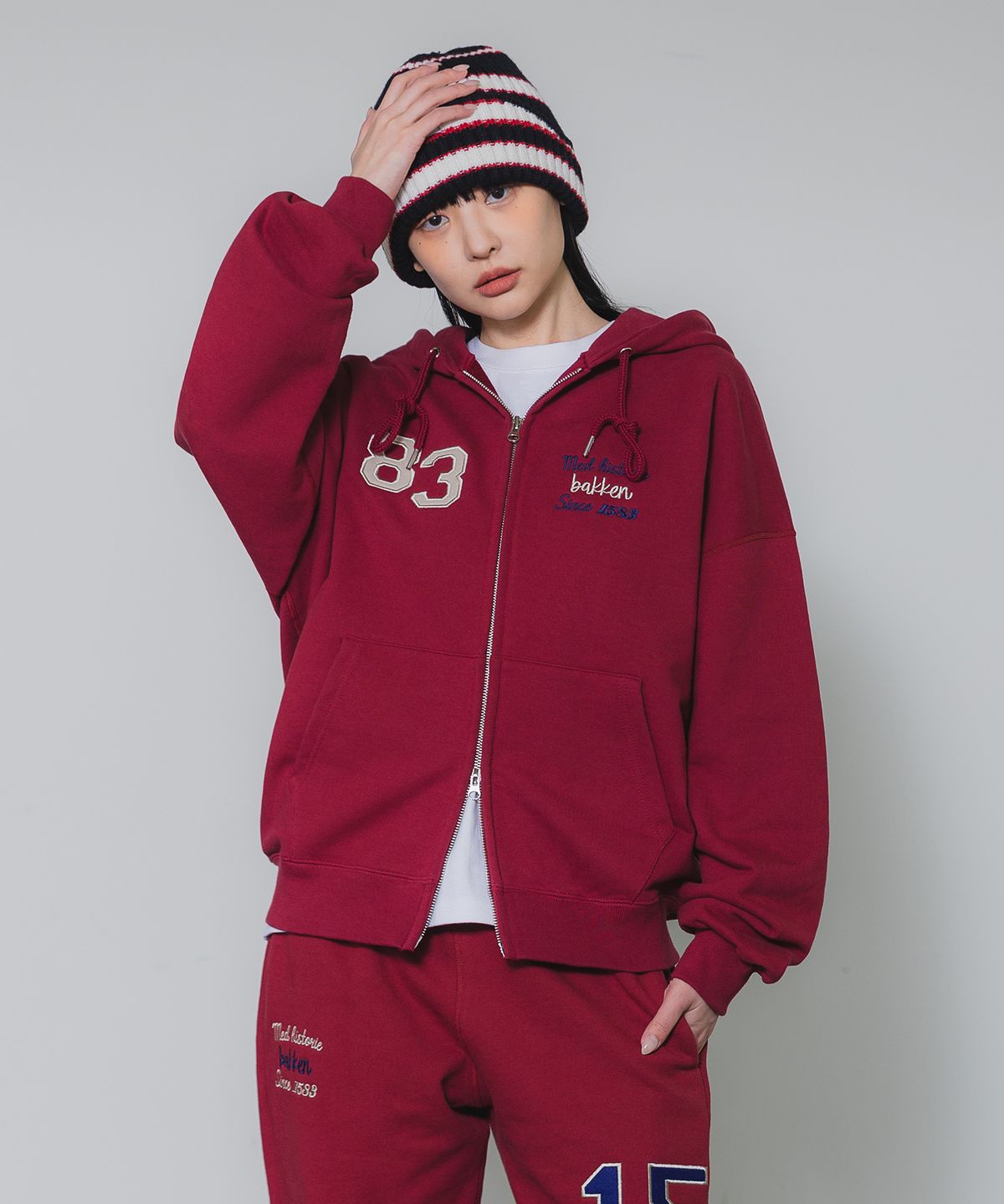 바켄(BAKKEN) [우먼] 83 MEN HISTORTIE 후드 집업 BK7981 (4COLOR)
