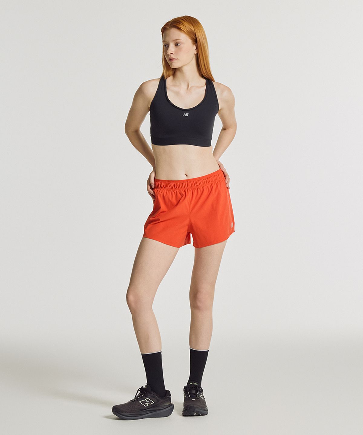 뉴발란스(NEW BALANCE) NBNVG36202 / WOMEN RC 쇼츠 3인치 (RED)