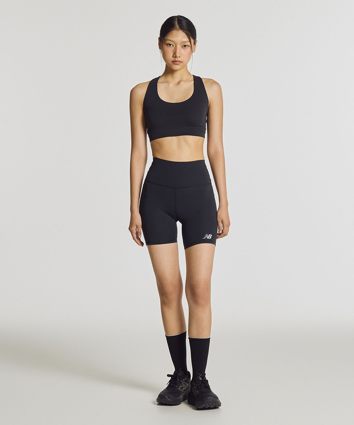 뉴발란스(NEW BALANCE) NBNSG3V822 / WOMEN 하모니 하이라이즈 6인치 레깅스 (BLACK)