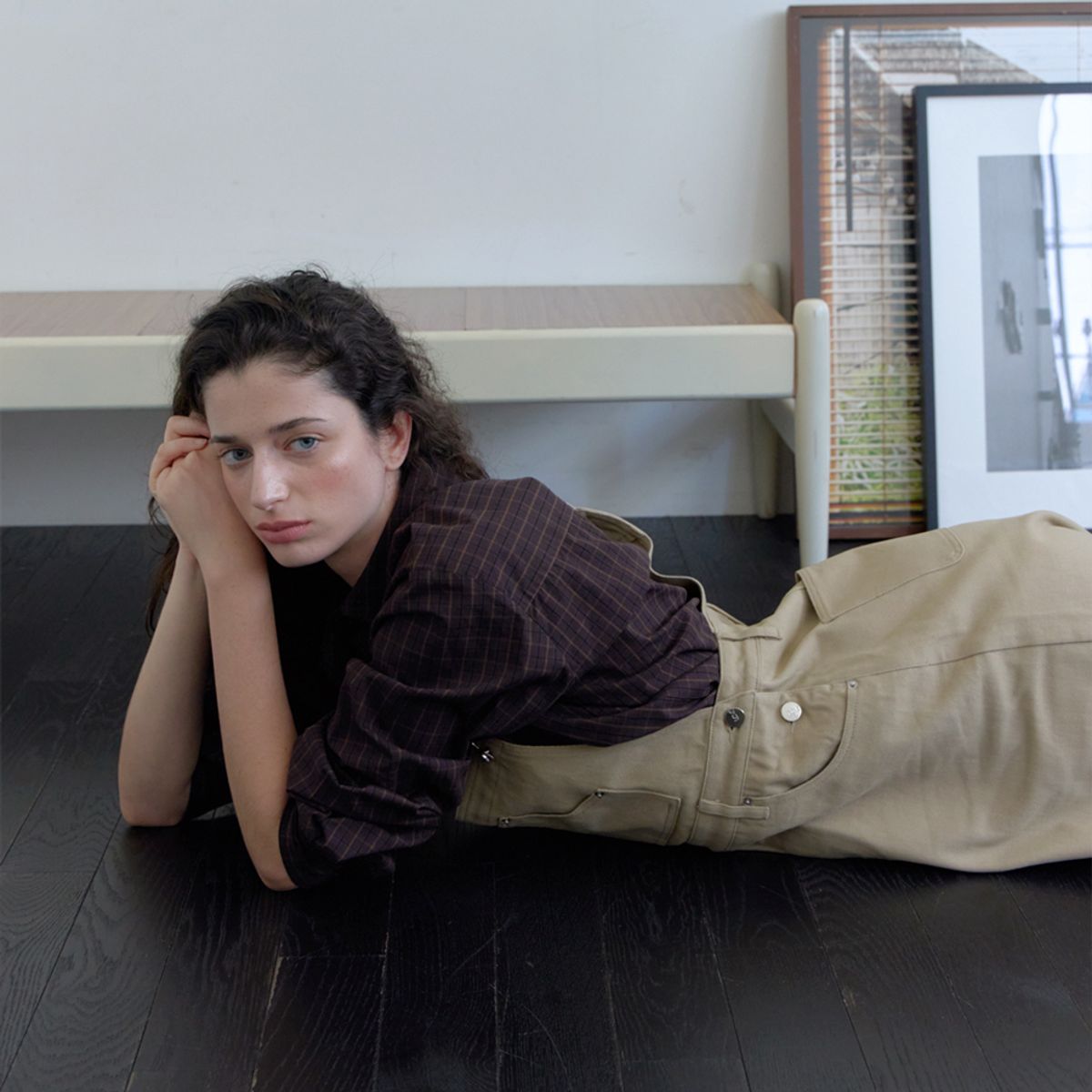 엘씨브이(LCVE) COTTON OVERALL DRESS_BEIGE