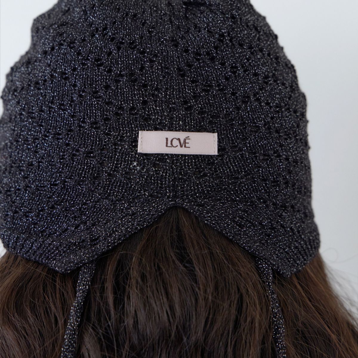 엘씨브이(LCVE) CROCHET KNIT BEANIE_BLACK