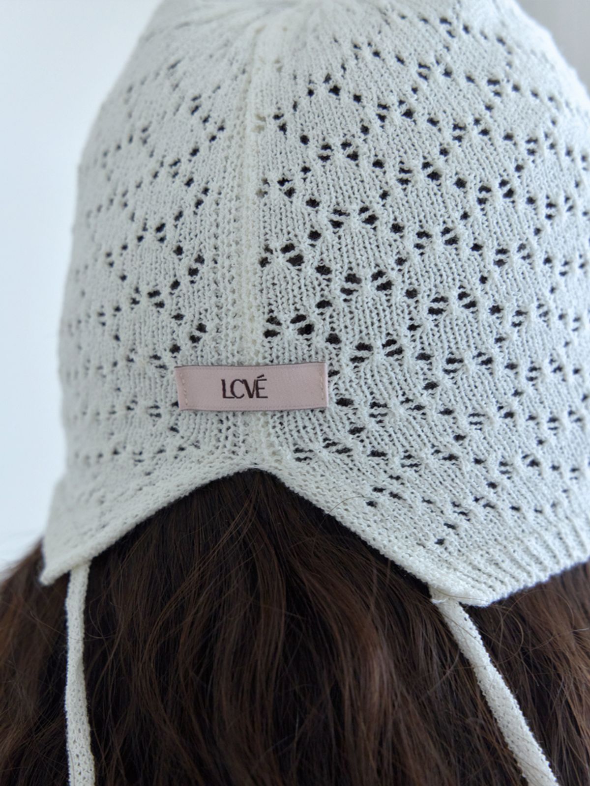 엘씨브이(LCVE) CROCHET KNIT BEANIE_IVORY