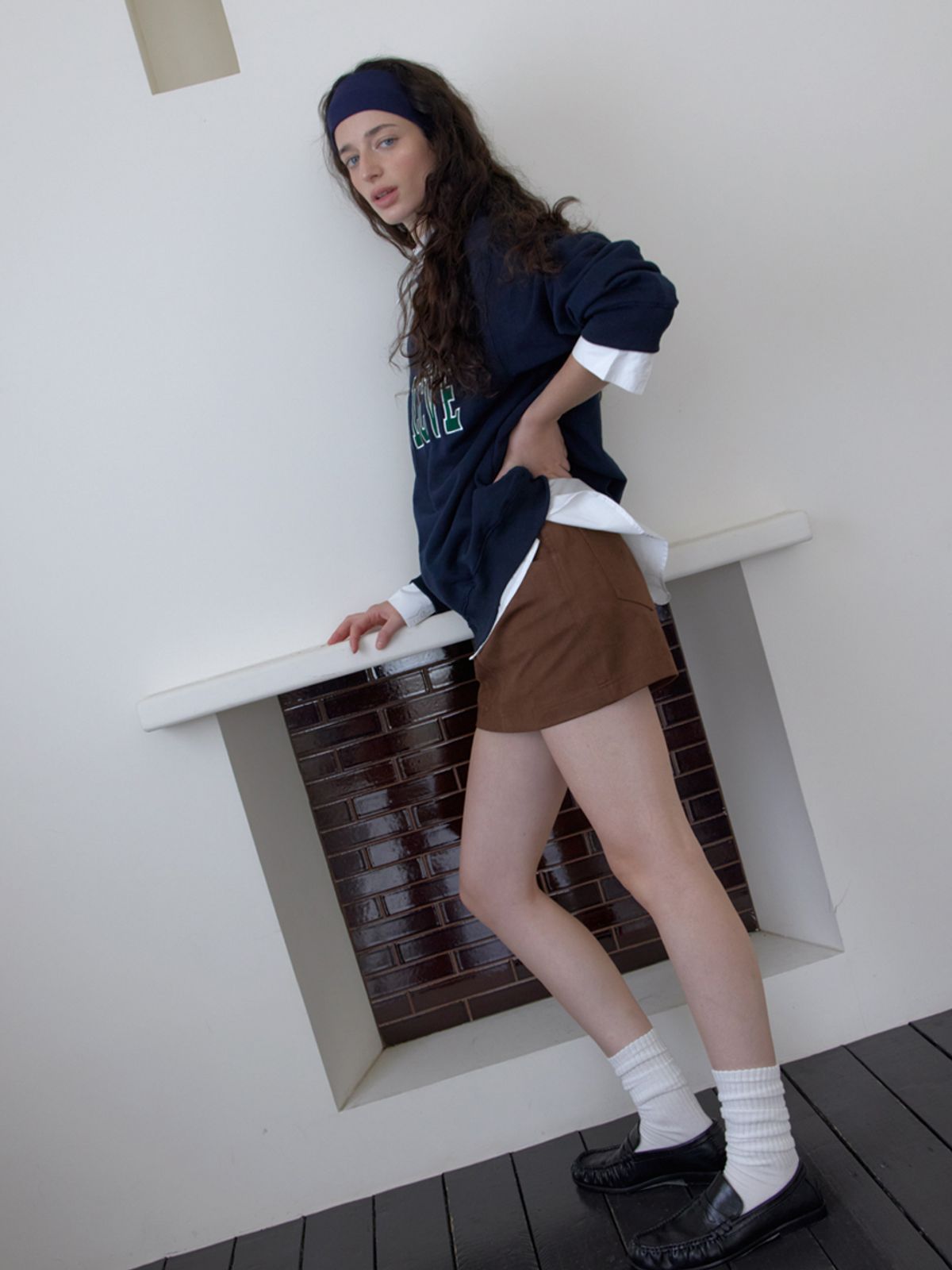 엘씨브이(LCVE) NEW LCVE SWEATSHIRT_NAVY