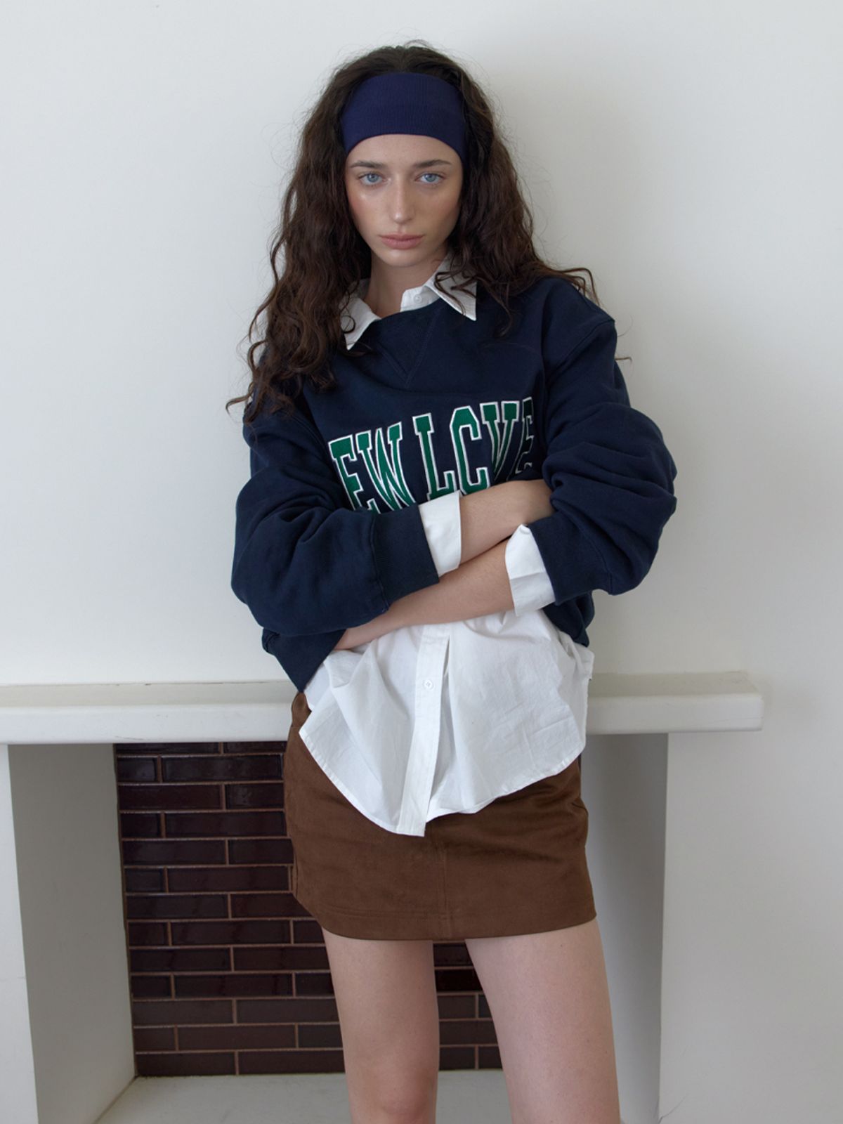 엘씨브이(LCVE) NEW LCVE SWEATSHIRT_NAVY