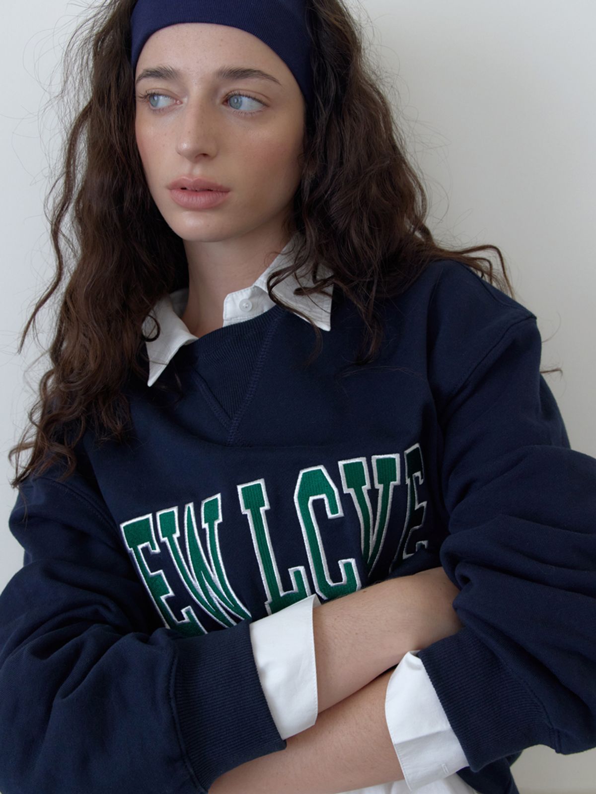 엘씨브이(LCVE) NEW LCVE SWEATSHIRT_NAVY