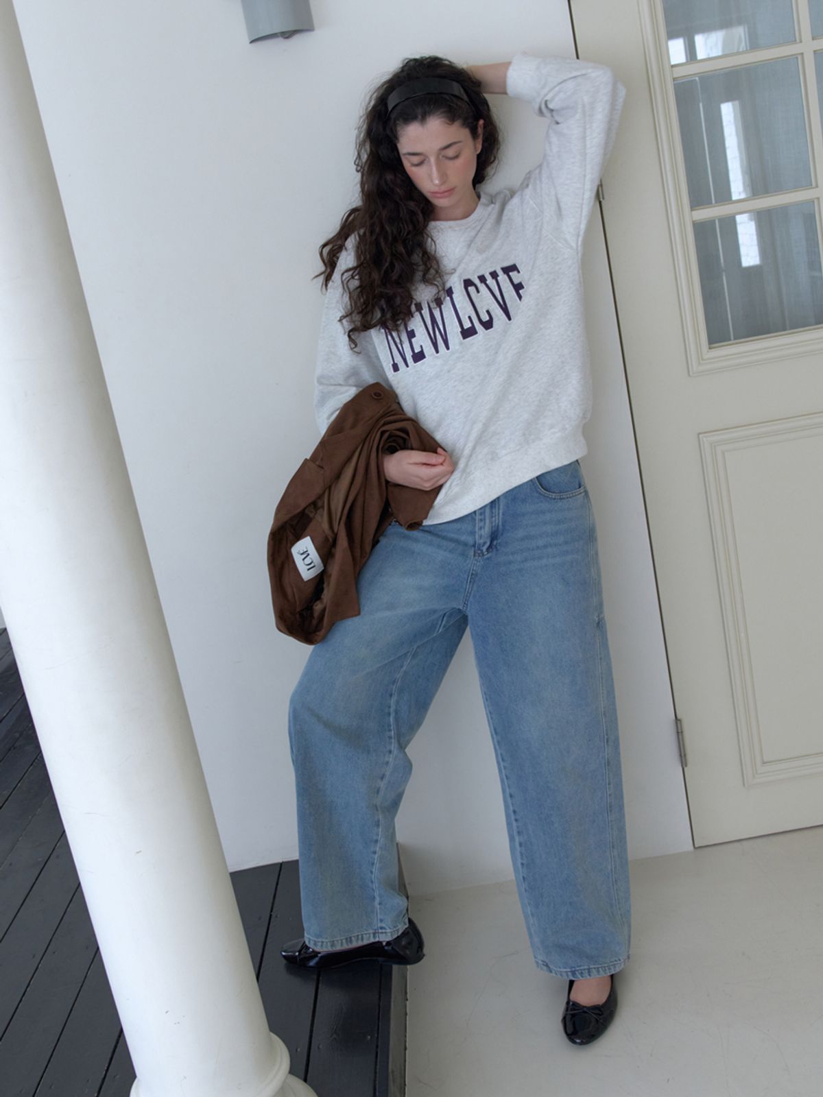 엘씨브이(LCVE) NEW LCVE SWEATSHIRT_OATMEAL