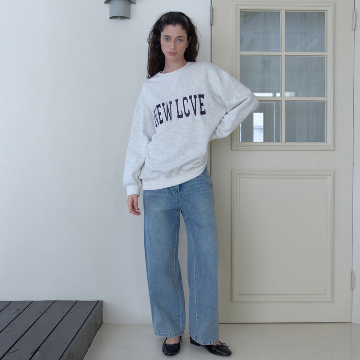 엘씨브이(LCVE) NEW LCVE SWEATSHIRT_OATMEAL