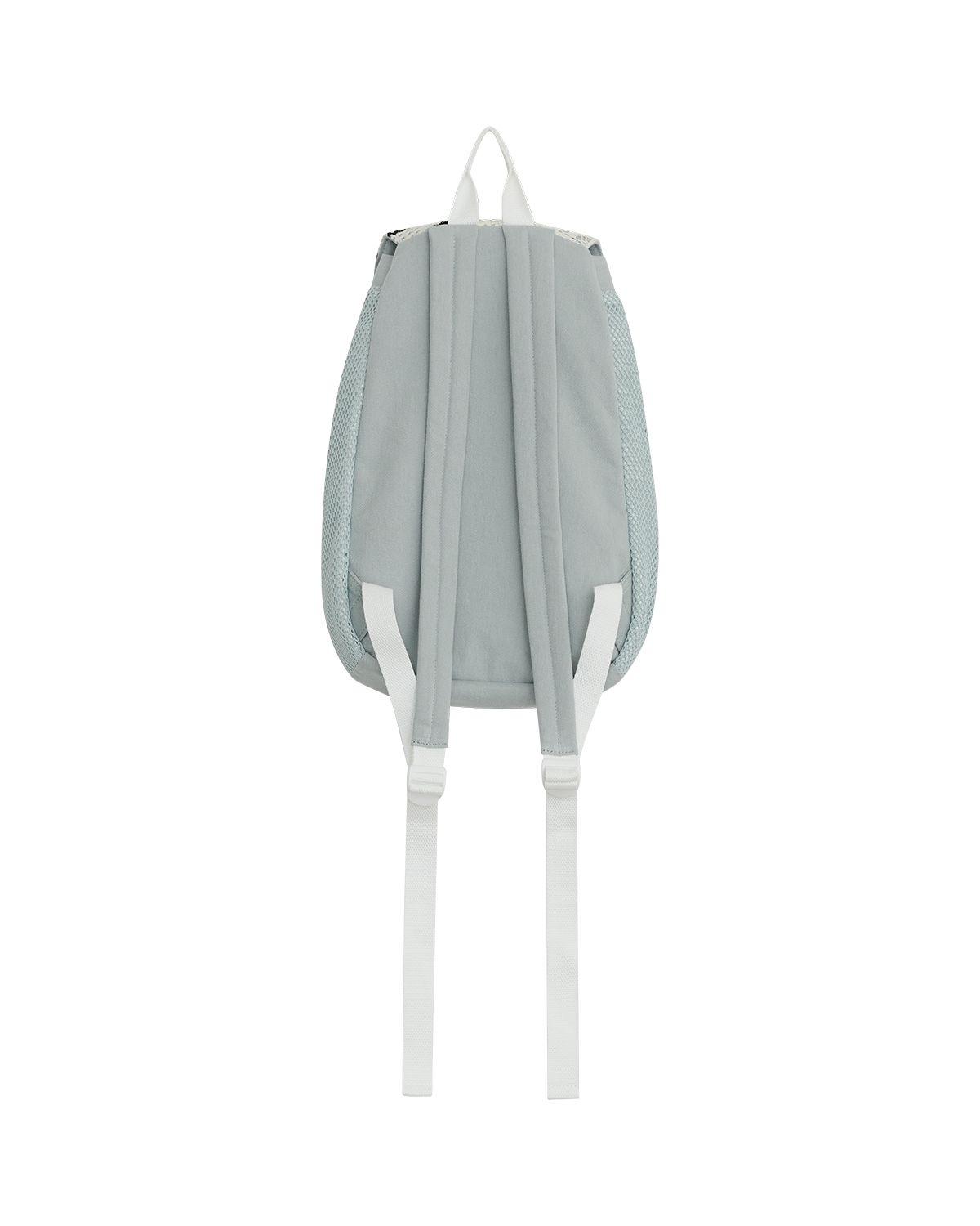 더뮤지엄비지터(THEMUSEUMVISITOR) PATCHWORK STRING MESH MINI BACKPACK (SKY BLUE)