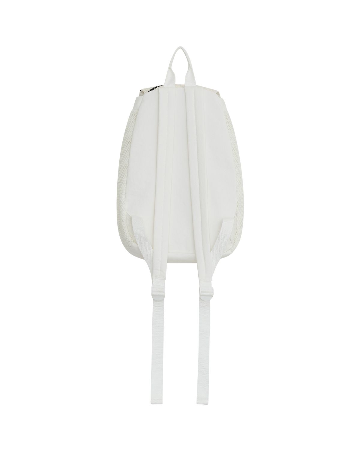 더뮤지엄비지터(THEMUSEUMVISITOR) PATCHWORK STRING MESH MINI BACKPACK (WHITE)