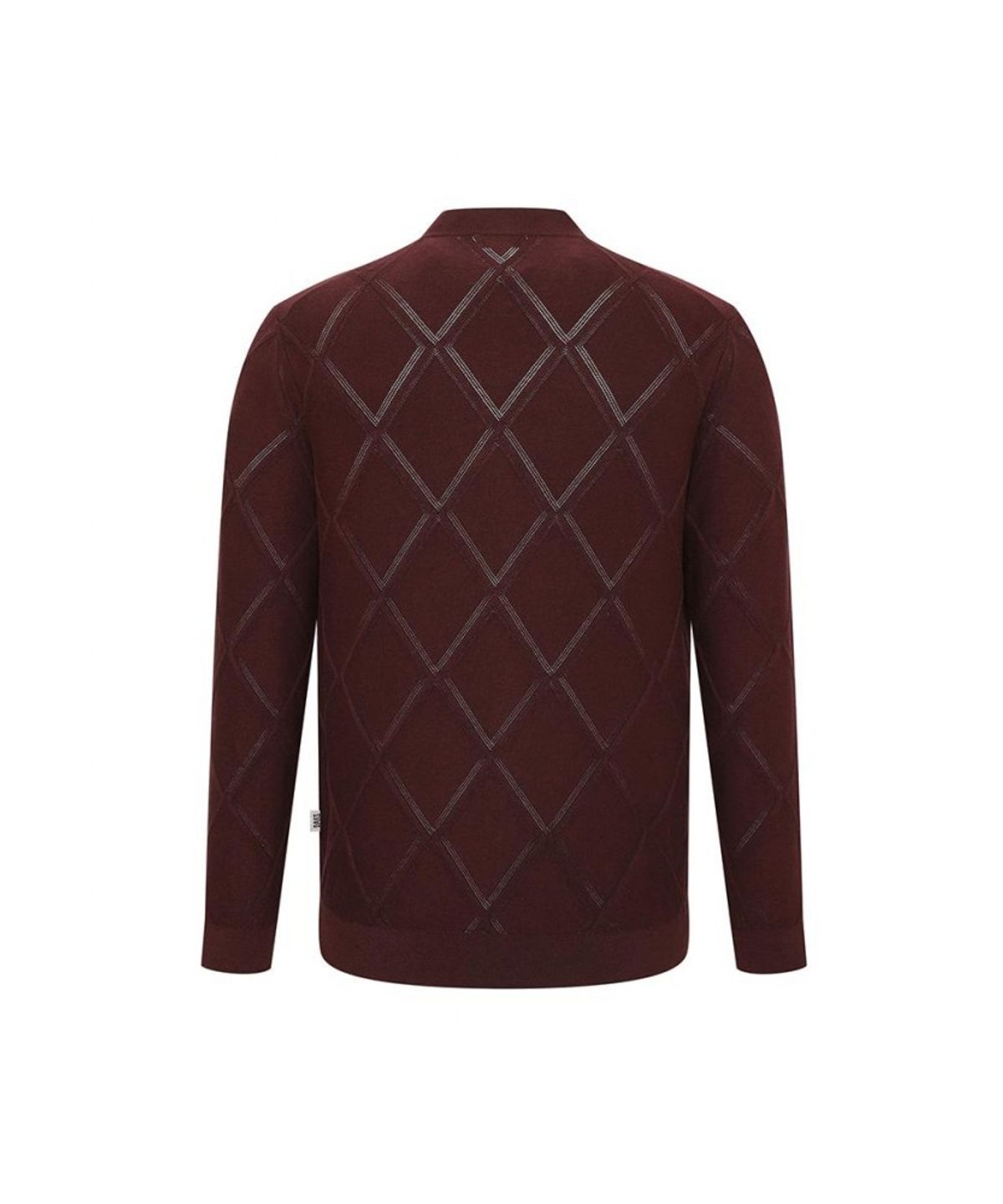 닥스셔츠(DAKS SHIRTS) 레이온혼방 아가일 가디건 레귤러핏 레드_DMA1SWCD102R1
