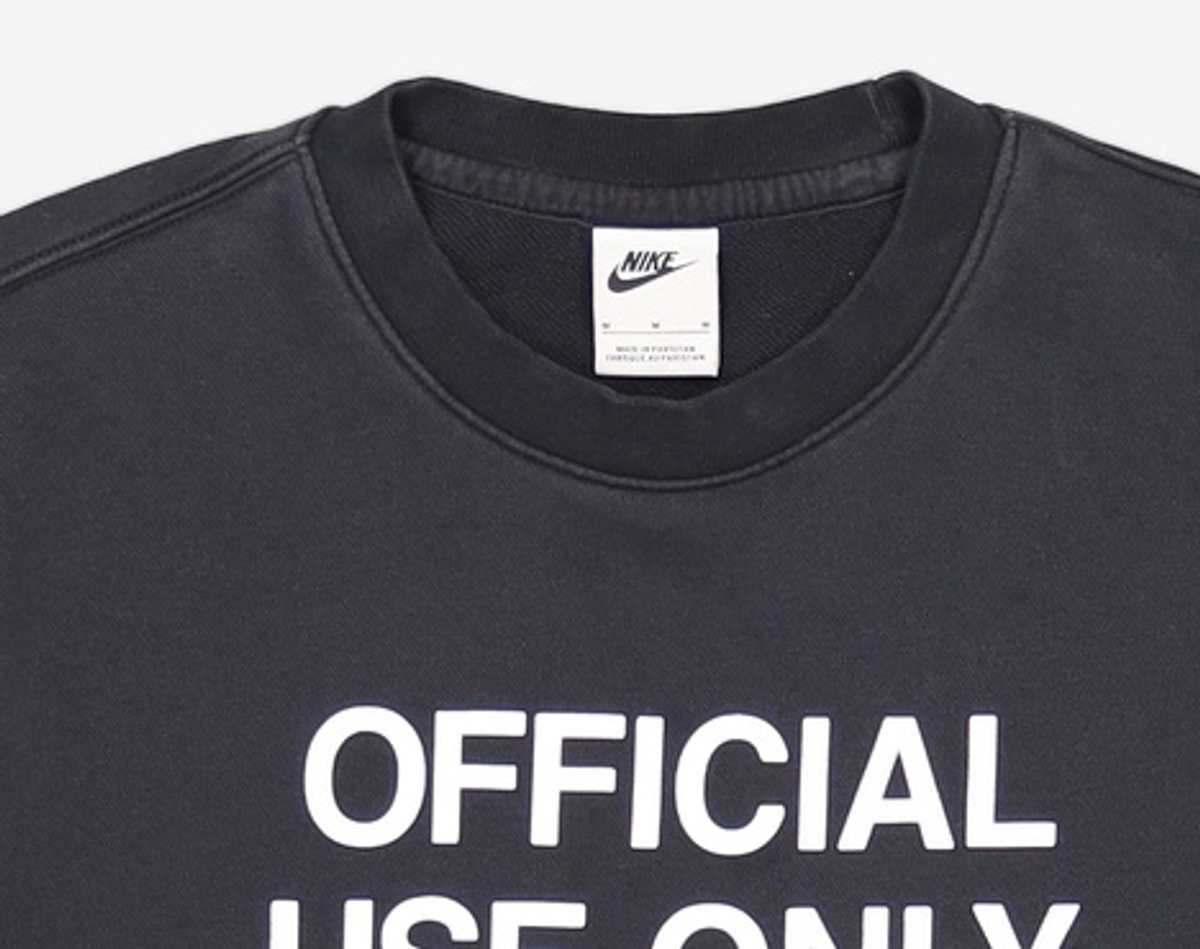 나이키(NIKE) 클럽 프렌치 테리 크루 M - 블랙:화이트 / IB8404-010 M