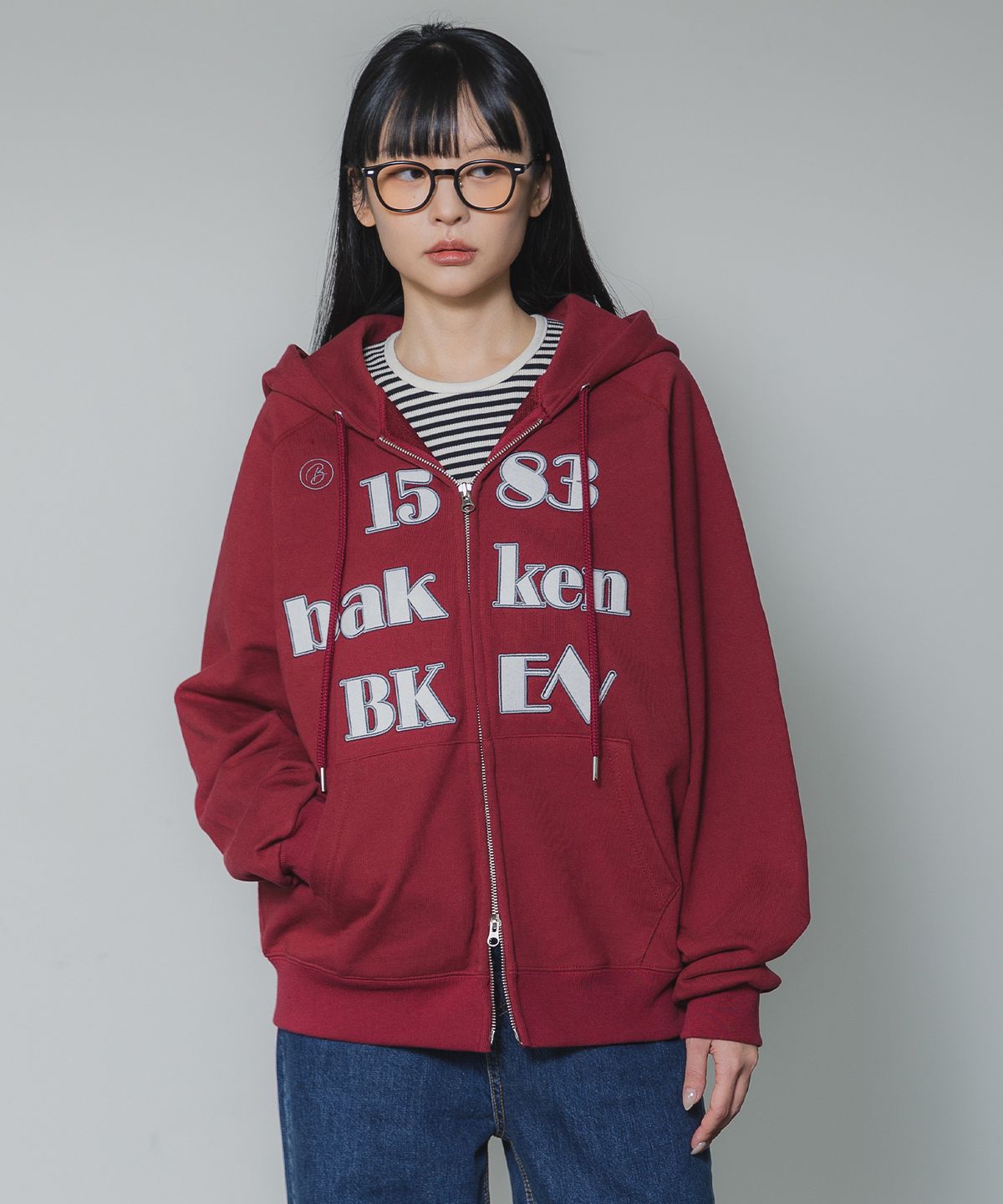 바켄(BAKKEN) [우먼] BKEN 후드 집업 BK7983 (5COLOR)