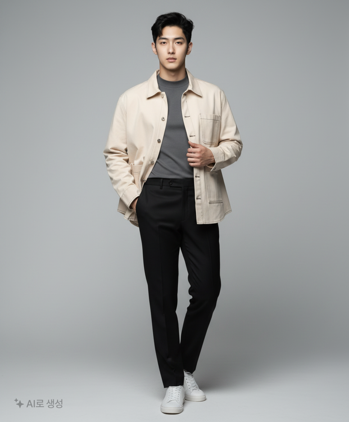 어텐션(ATTENTION) 캐주얼 셔츠