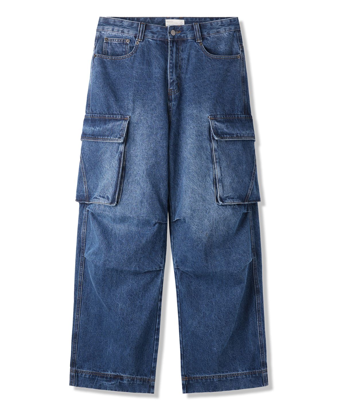 바켄(BAKKEN) [MEN] 데님 카고 와이드 팬츠 BK8925 (2COLOR)