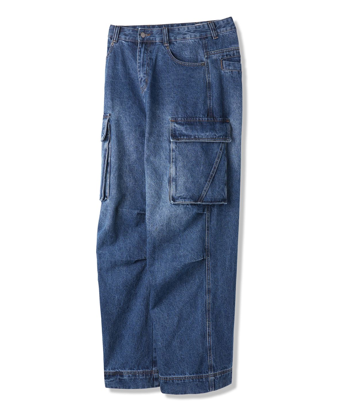 바켄(BAKKEN) [MEN] 데님 카고 와이드 팬츠 BK8925 (2COLOR)