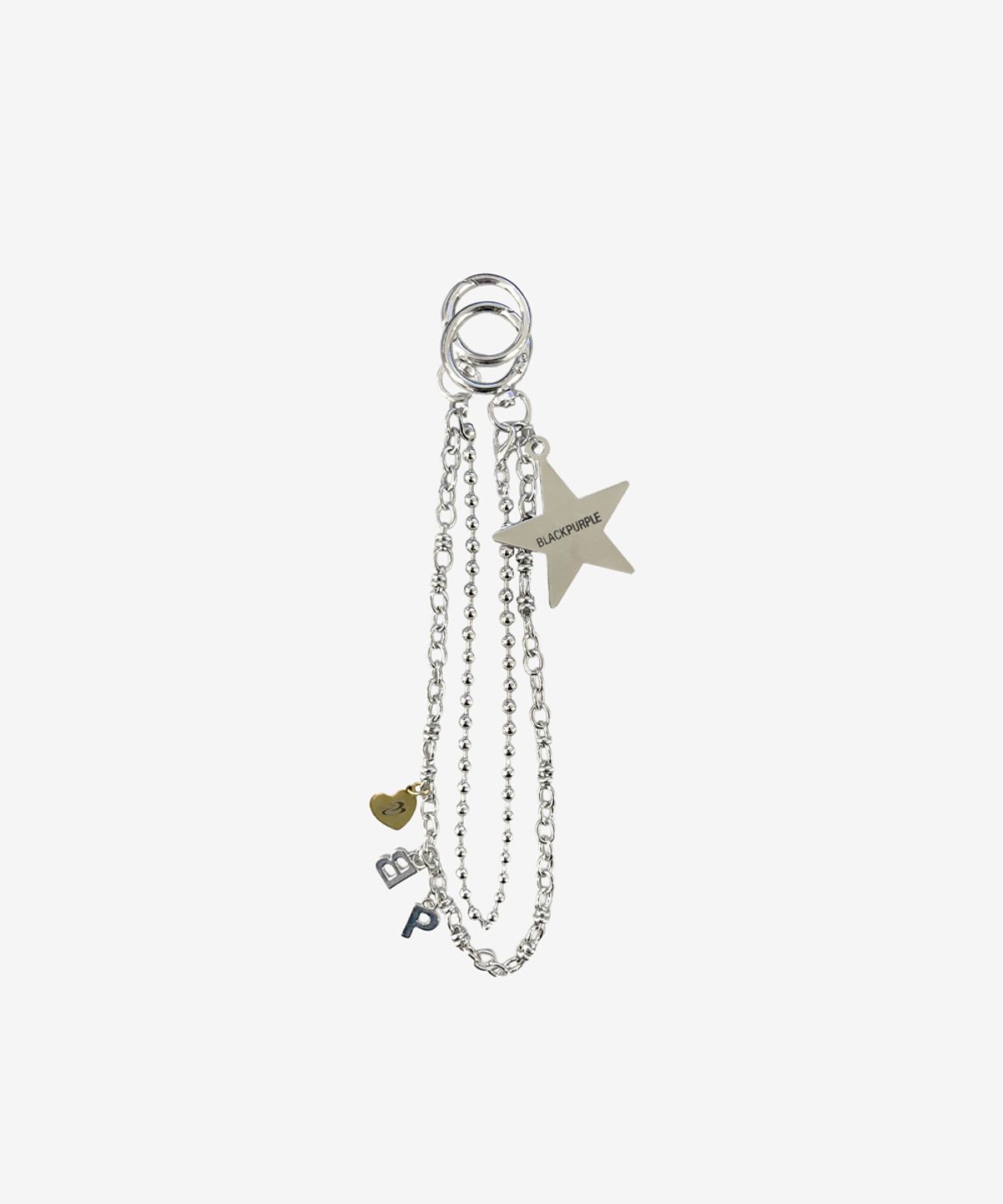 블랙 퍼플(BLACK PURPLE) 스타렛 투웨이 체인 키링 Starlet 2WAY Chain Keyring