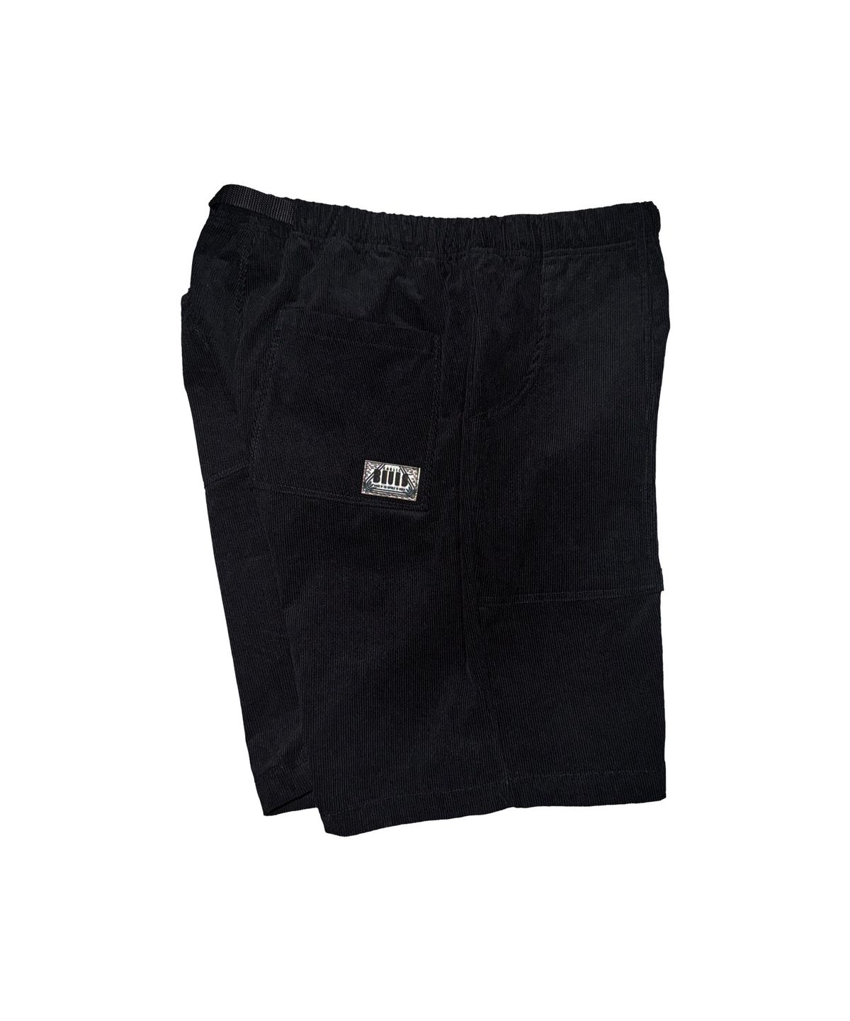갈릭 블루스(GARLICBLUES) CORDUROY BELTED FATIGUE SHORTS (black)