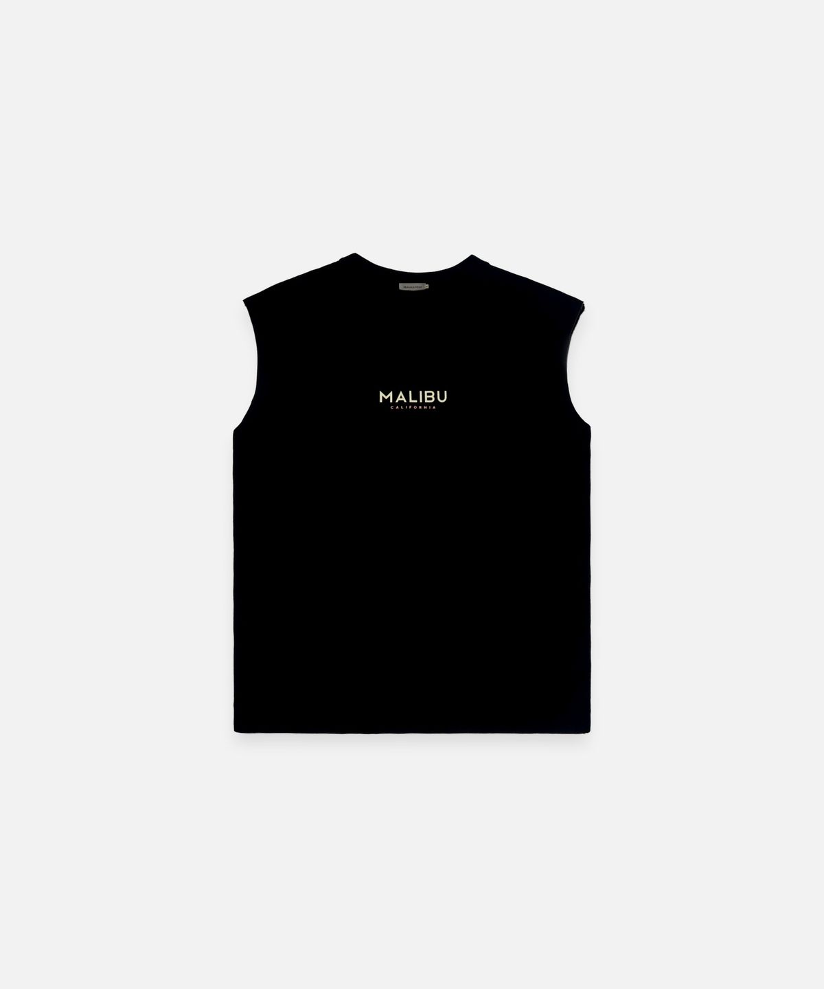 메종니아트(MAISON DE NEART) [MALIBU] 면16수 프린팅 민소매 티셔츠 말리부_(2color)