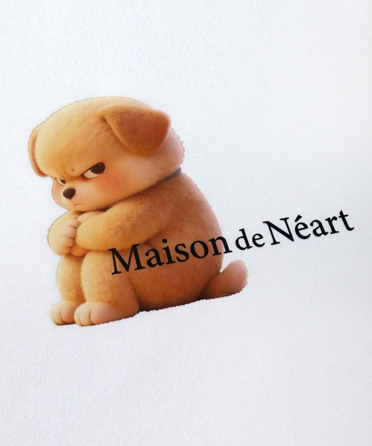 메종니아트(MAISON DE NEART) [DOG] 면 16수 프린팅 민소매 티셔츠 도그_(2color)