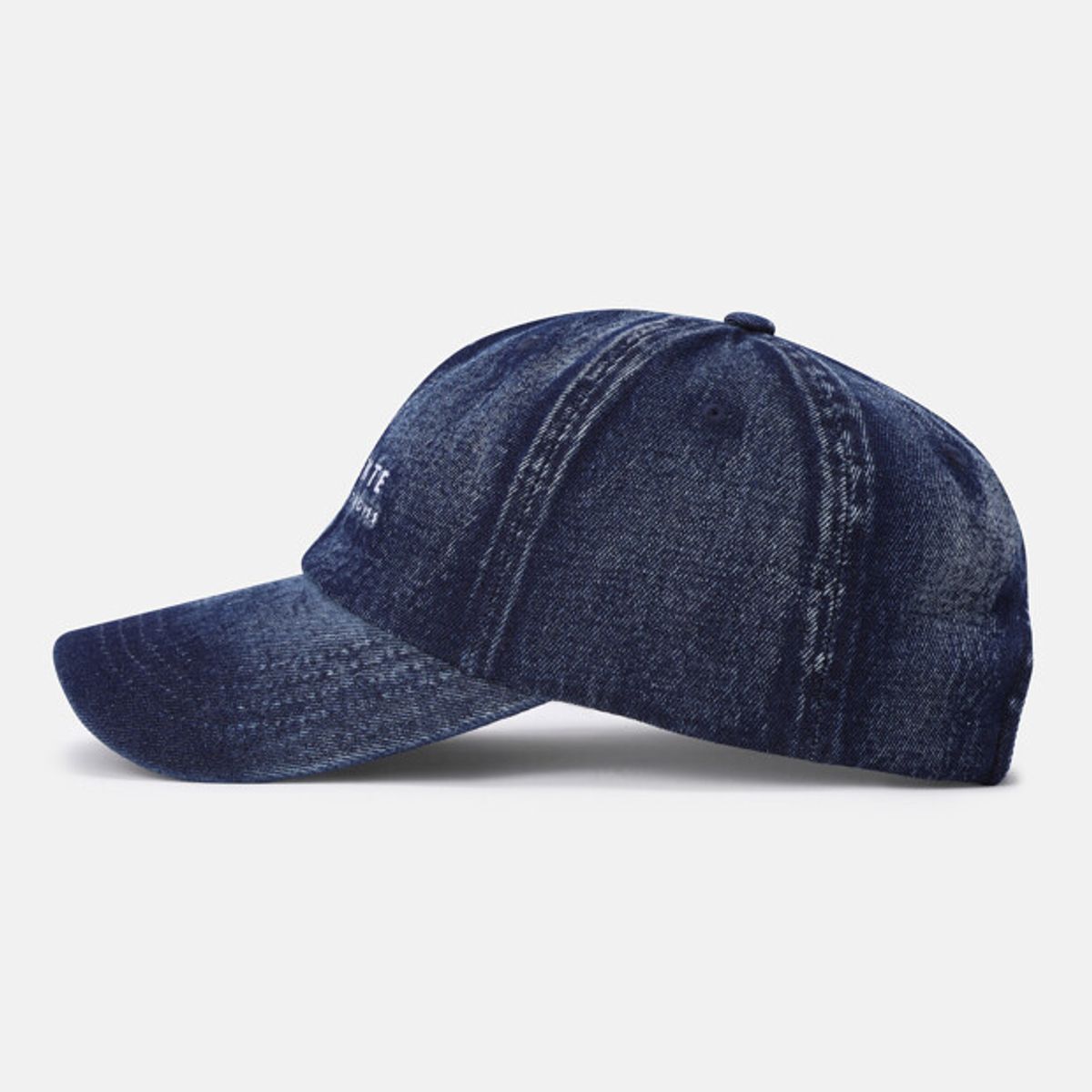 데상트(DESCENTE) 데님 워딩 로고 볼캡 블루 SR323UCP72
