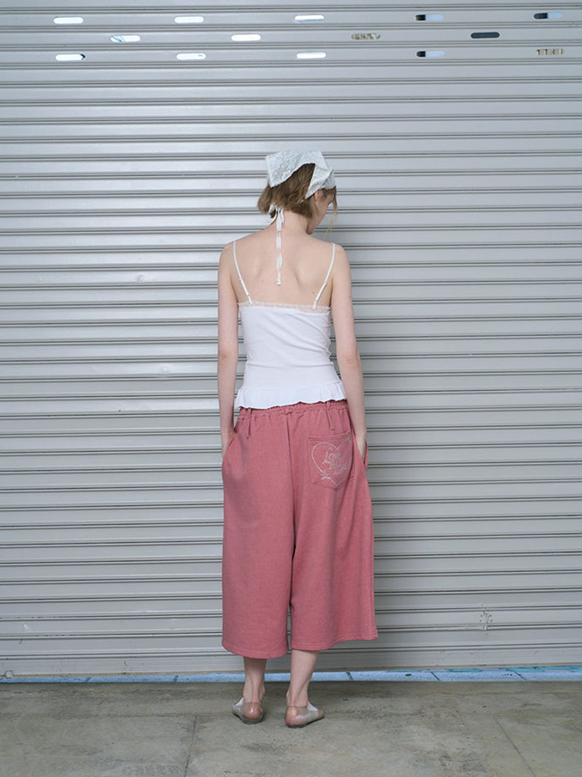 라미(RAMEE) 피그먼트 레터링 팬츠 (3 COLOR)