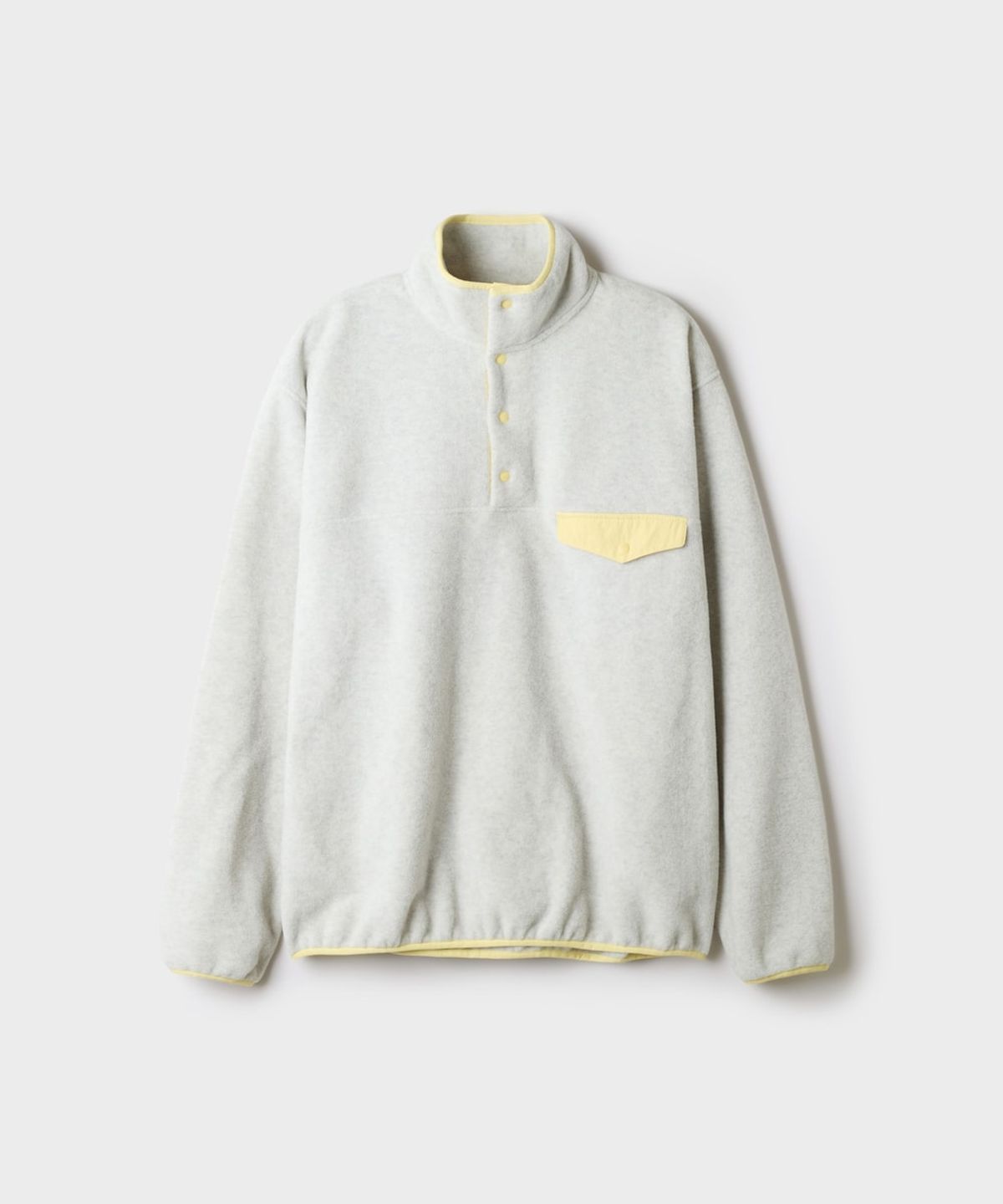 스파오(SPAO) 배색 플리스 반오픈 풀오버_SPFWG4TC03