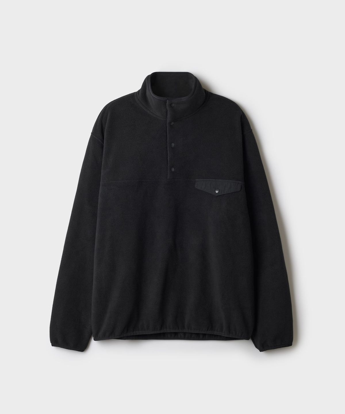 스파오(SPAO) 배색 플리스 반오픈 풀오버_SPFWG4TC03