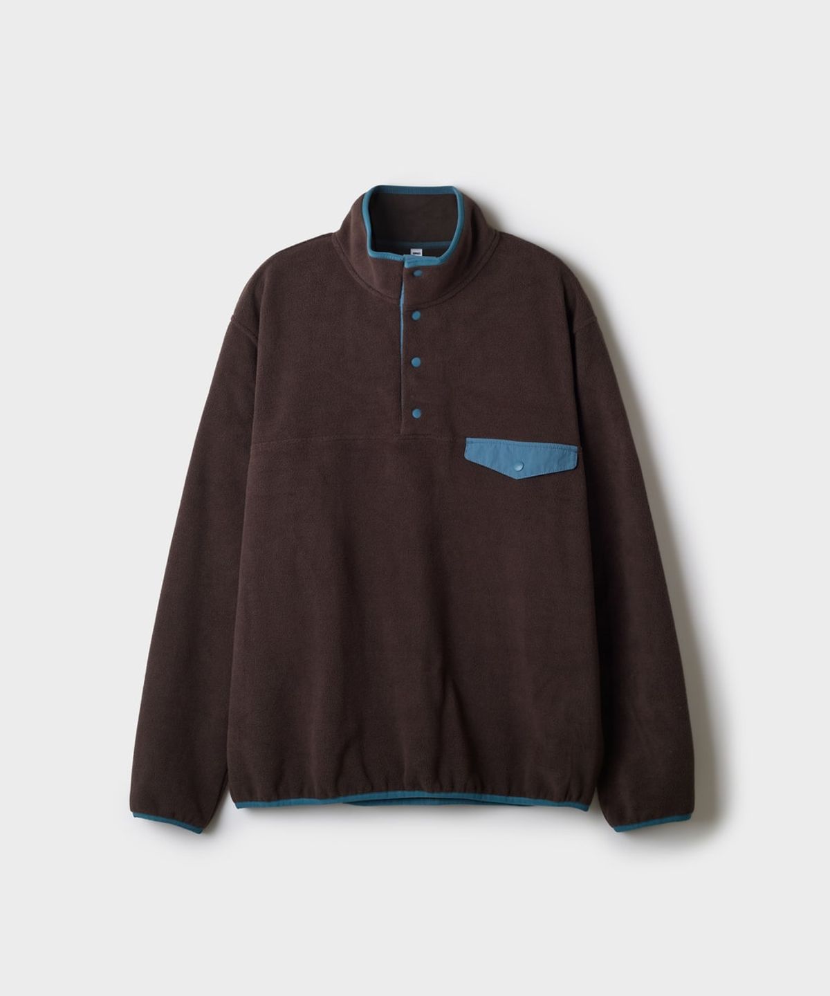 스파오(SPAO) 배색 플리스 반오픈 풀오버_SPFWG4TC03