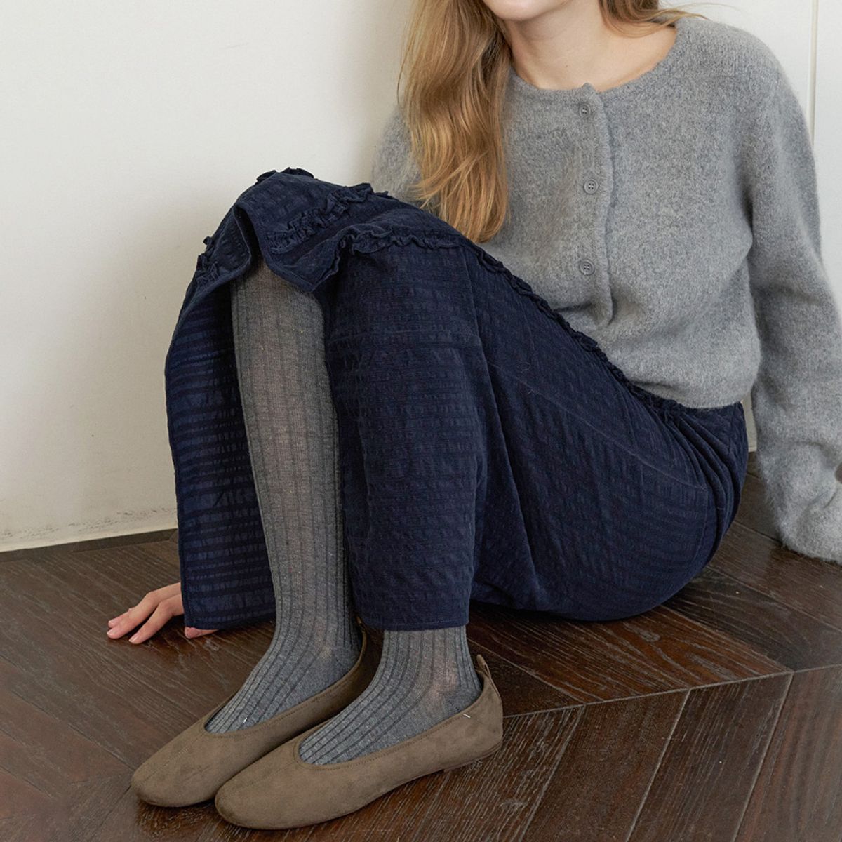 엘씨브이(LCVE) DOT POINT COTTON TIGHTS [3COLORS]