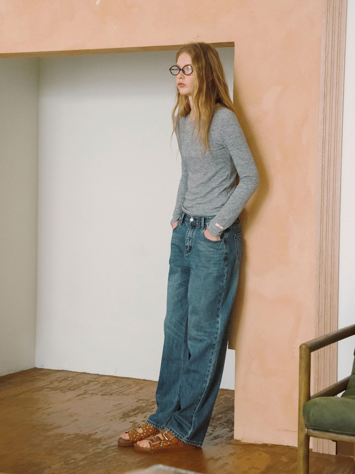 엘씨브이(LCVE) CLEAN STRAIGHT DENIM PANTS_BLUE