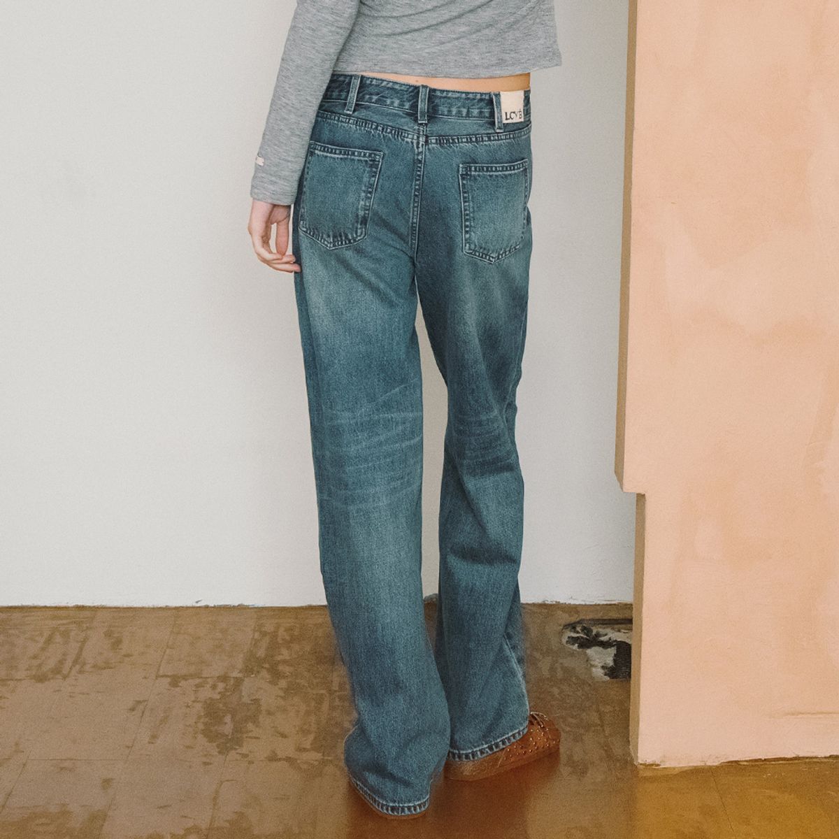 엘씨브이(LCVE) CLEAN STRAIGHT DENIM PANTS_BLUE