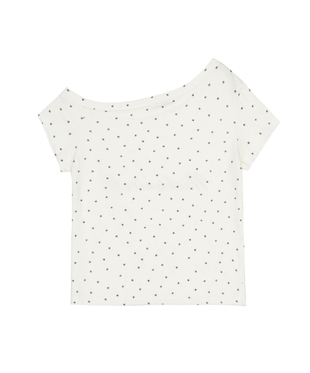 닉앤니콜(NICK&NICOLE) STAR LETTERING OFF SHOULDER TOP_CREAM
