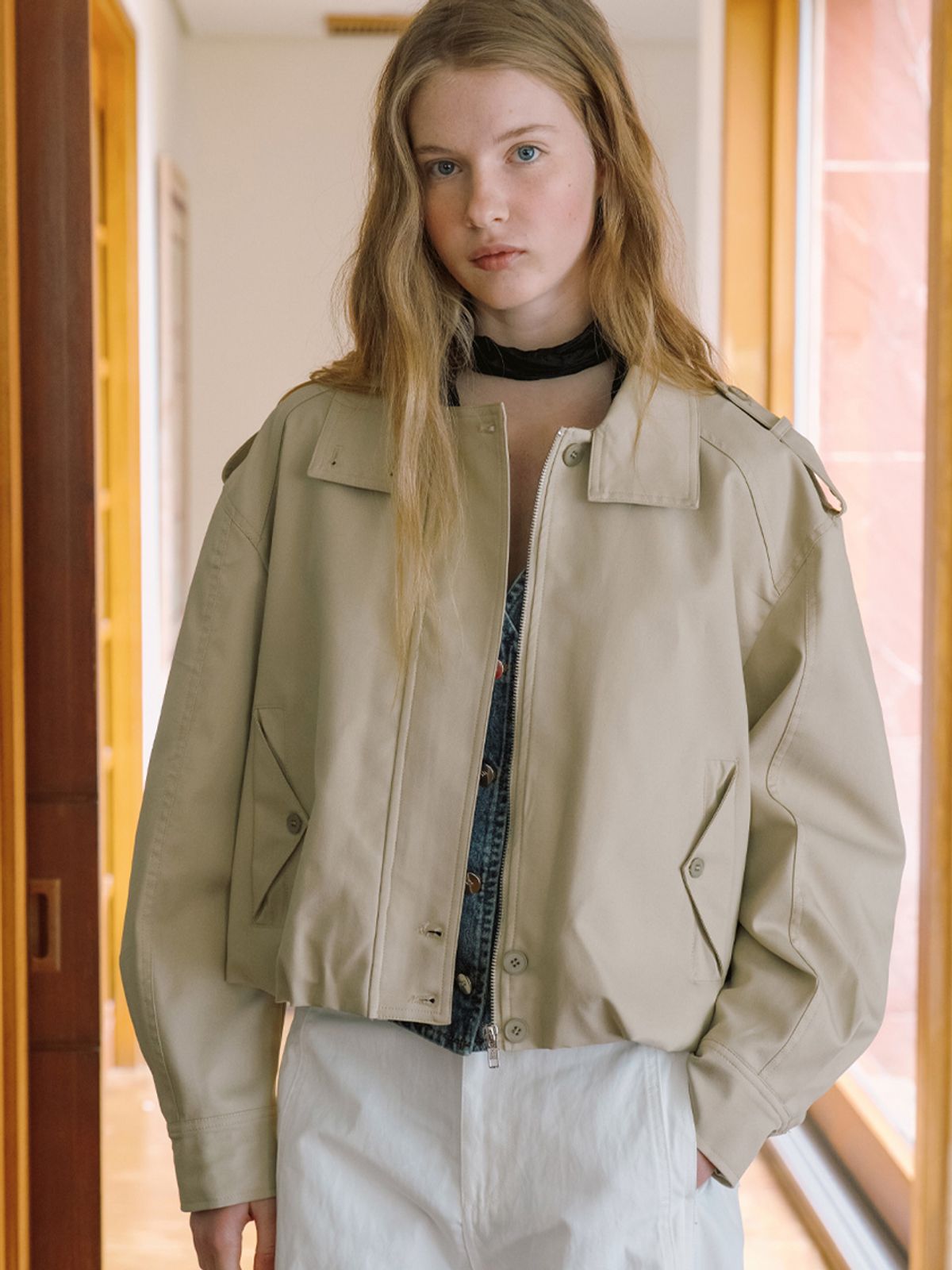 엘씨브이(LCVE) SHORT TRENCH JACKET [2COLORS]