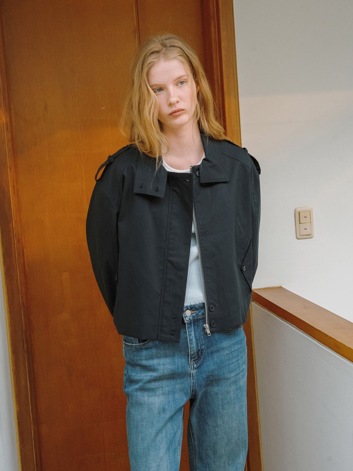 엘씨브이(LCVE) SHORT TRENCH JACKET [2COLORS]