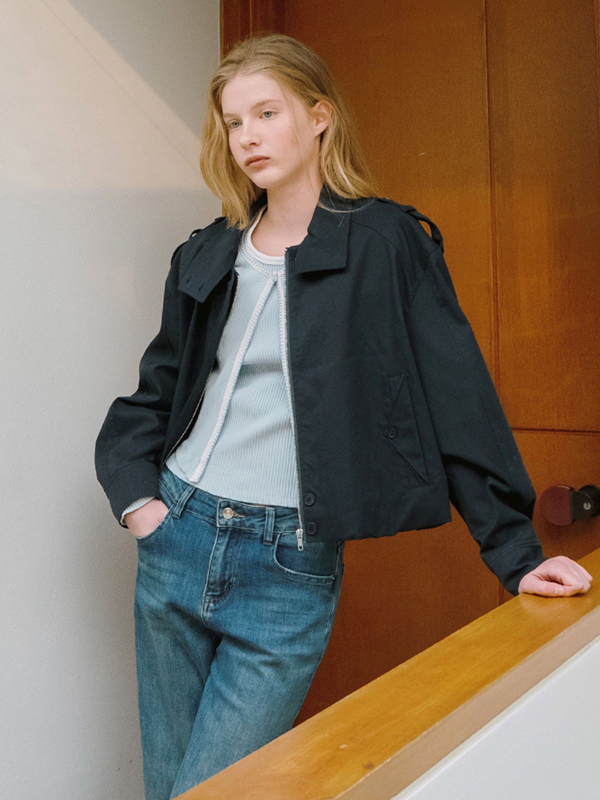 엘씨브이(LCVE) SHORT TRENCH JACKET [2COLORS]