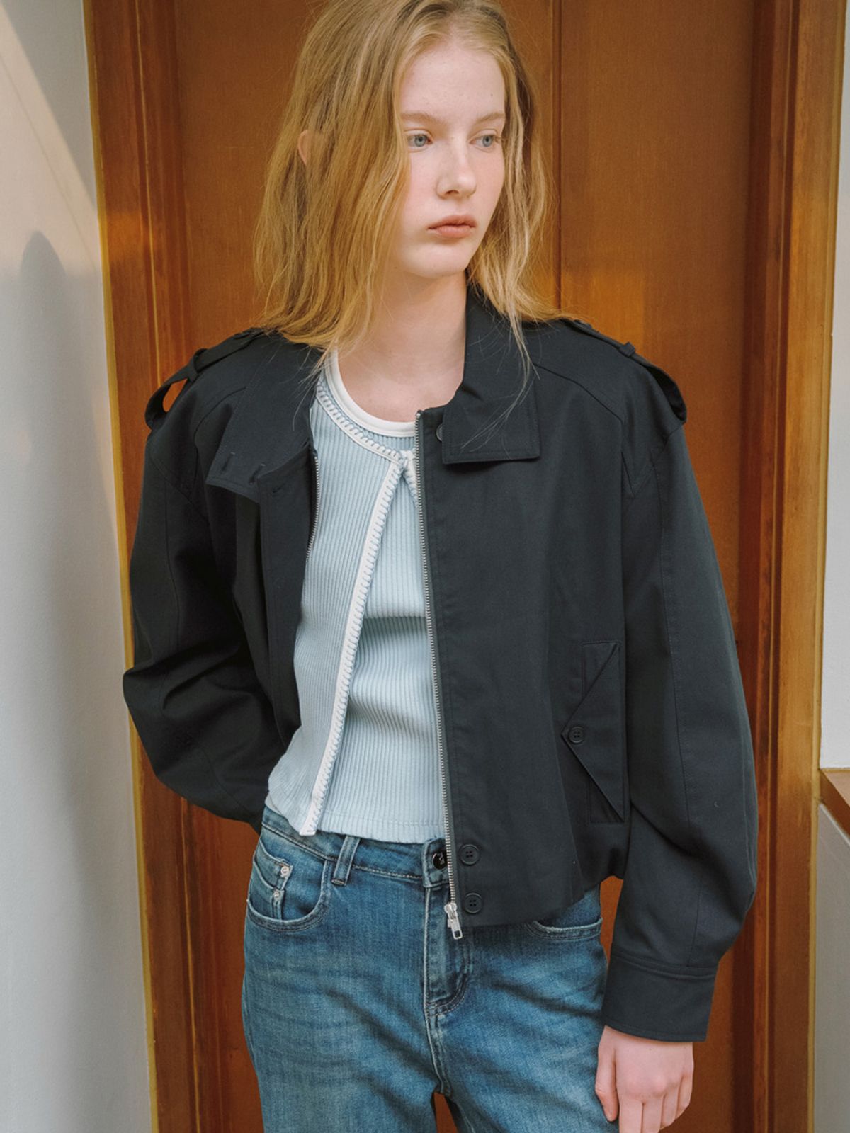 엘씨브이(LCVE) SHORT TRENCH JACKET [2COLORS]