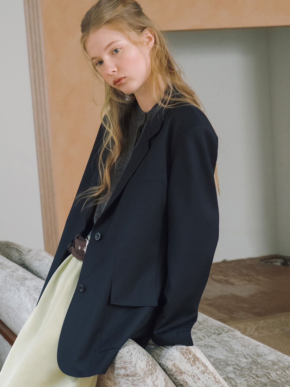 엘씨브이(LCVE) CLASSIC OVER-FIT SINGLE JACKET [2COLORS]