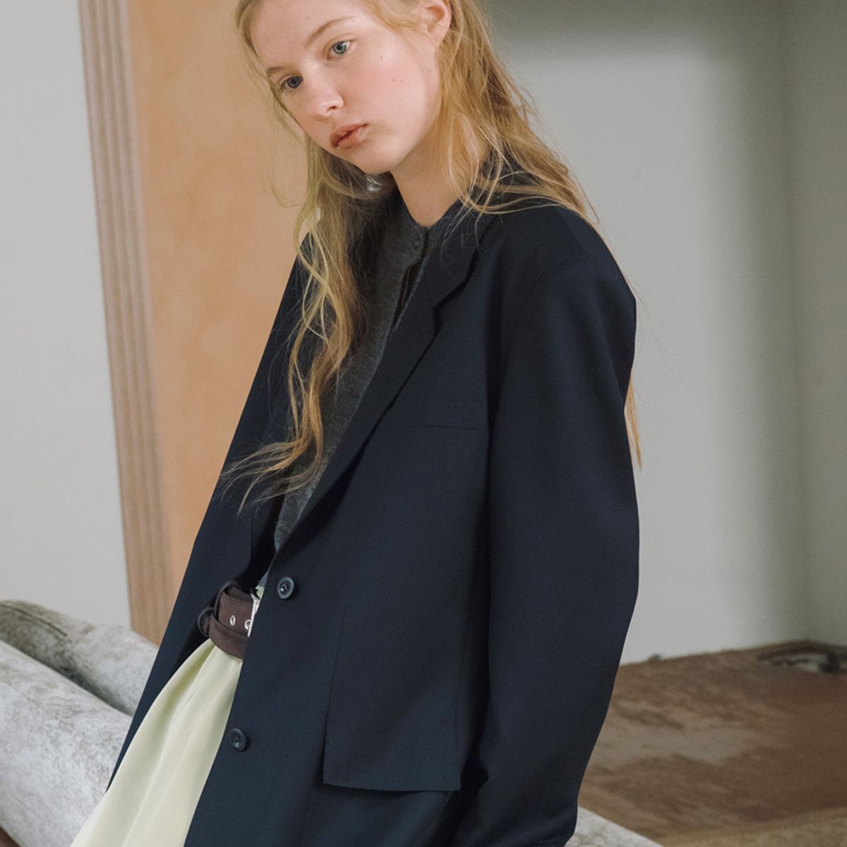 엘씨브이(LCVE) CLASSIC OVER-FIT SINGLE JACKET [2COLORS]